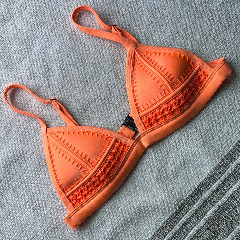 Triangl Swimwear Orange Bikini Top